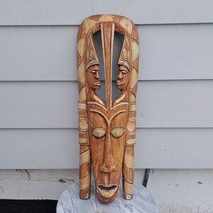 Vintage Indonesian Wood Tribal Mask